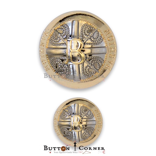 Fashion Luxury B Engraved Suiting Button