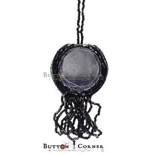 Fancy Glass Beads Mirror Tassel