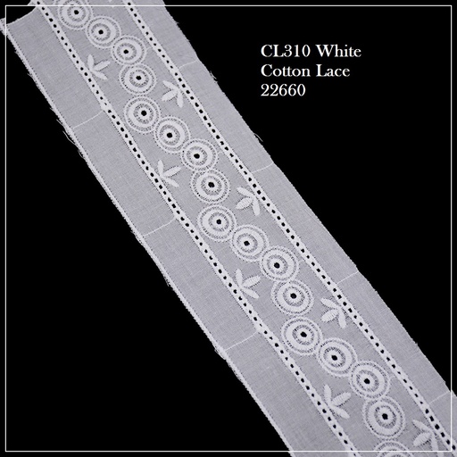 [CL310 WHITE] Cotton Joined Lace