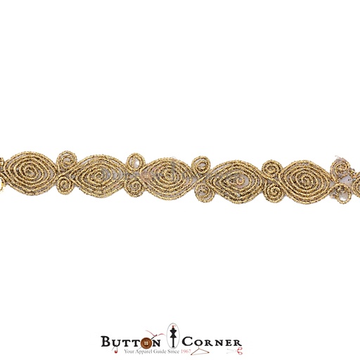 [GOTL668 ANTIQUE GOLD] Fancy Gota Lace