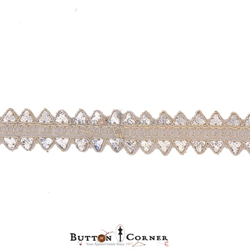 [GOTL682 GOLD SILVER] Fancy Gota Lace