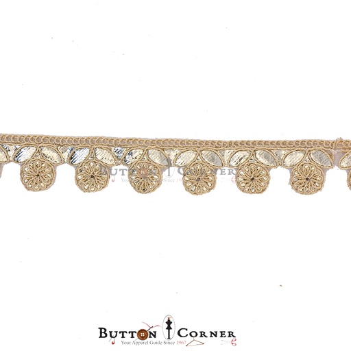 [GOTL687 GOLD] Fancy Gota Lace