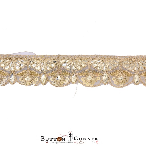 [GOTL689 GOLD] Fancy Gota Lace