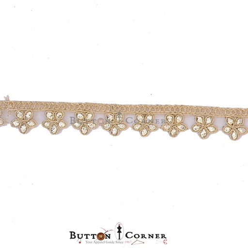 [GOTL693 GOLD] Fancy Gota Lace