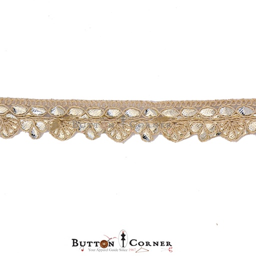 [GOTL695 GOLD] Fancy Gota Lace