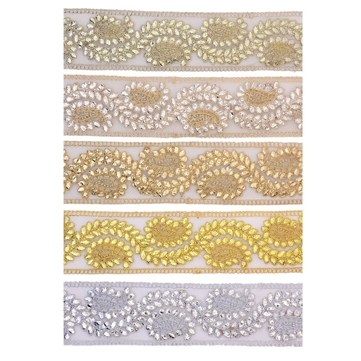 Double Side Border Fancy Gota Lace