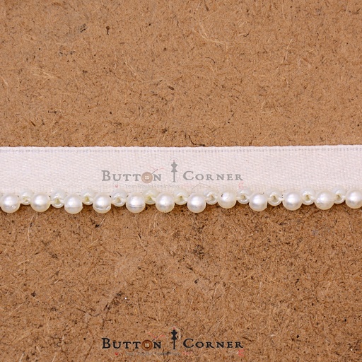 [PRL01-3 WHITE] Pearl Hanging Lace 5mm