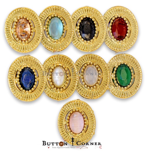 Oval Shape Fancy Button