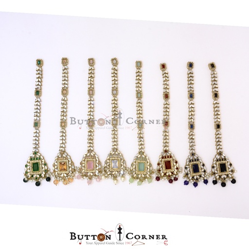 Fancy Kundan Button Patti