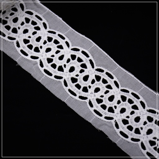 [MYB618-WHITE] Cotton Joined Lace