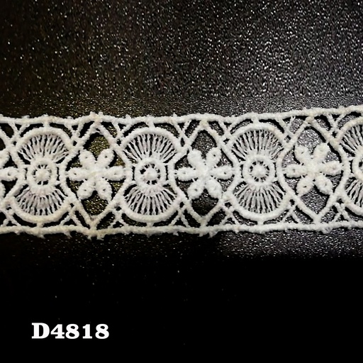 [D4818-WHITE] Shuttle Joined Lace
