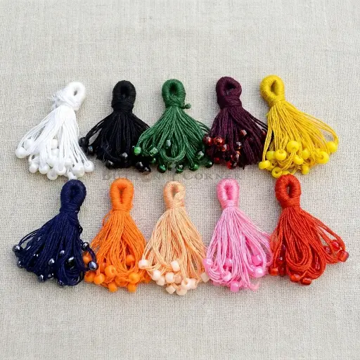 Fancy Crystal Thread Tassel