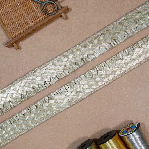 [GOTL696 GOLD] Fancy Gota Lace