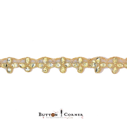 [GOTL347 GOLD] Fancy Gota Lace