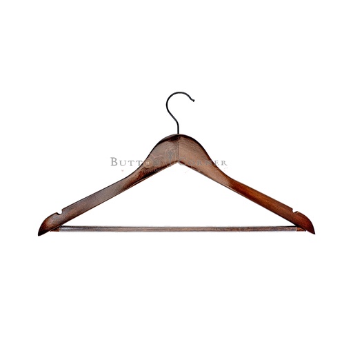 [H3554 DARK BROWN] Wooden Shirt Hanger