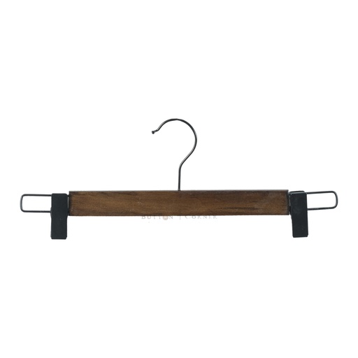 [H355-5 DARK BROWN] Wooden Trouser Hanger