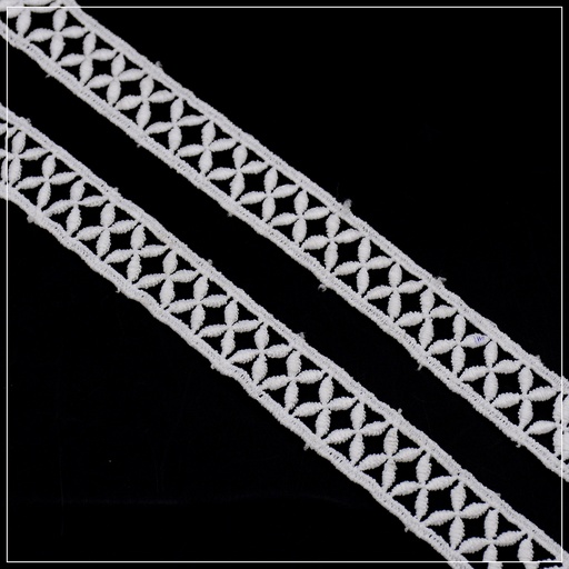 [D7237 WHITE] Shuttle Joined Lace