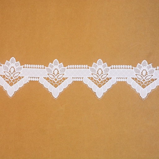 [T6034 WHITE] Cotton Embroidery Lace