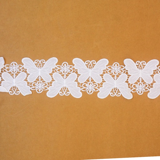 [T6021 WHITE] Cotton Embroidery Lace
