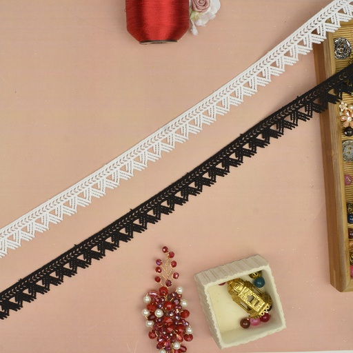 One Side Border Shuttle Lace
