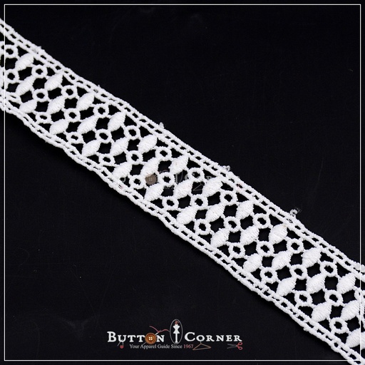 [D7573 WHITE] Shuttle Joined Lace