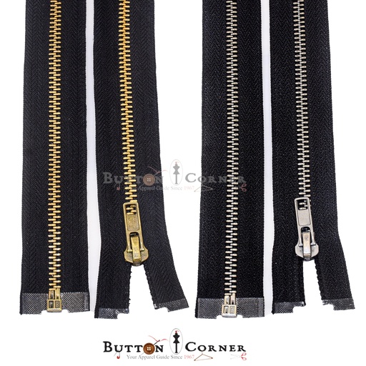 High Quality Brass Zip No.5 Open End