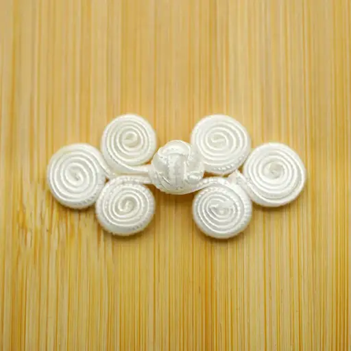 Spiral Flower Loops Chinese Knot Frog Closure Button
