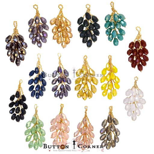 Fancy Wire Twig Bunch of Crystal