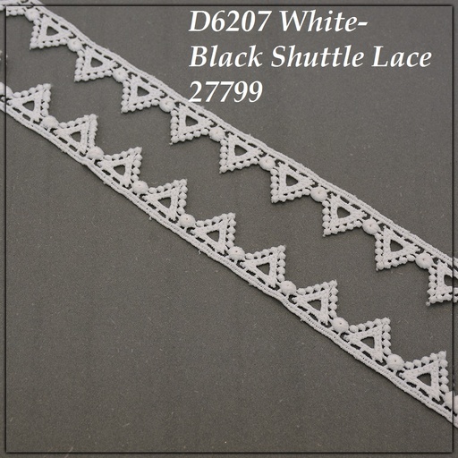 One Side Border Shuttle Lace