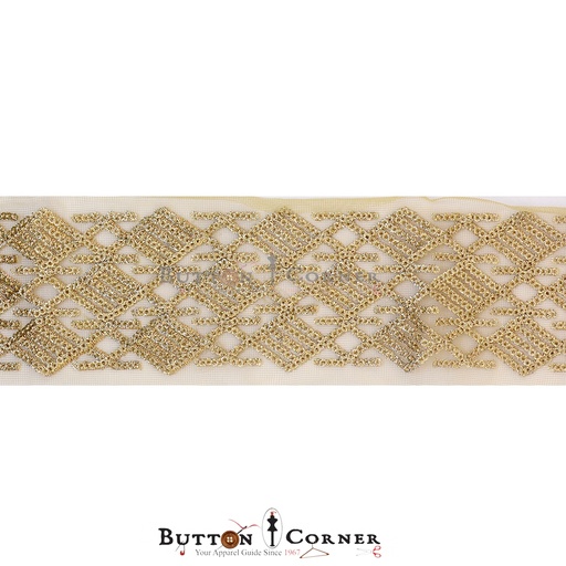[MYB505 GOLD] Fancy Sequence Net Lace