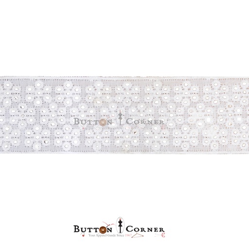[CL08 WHITE] Double Side Border Cotton Lace