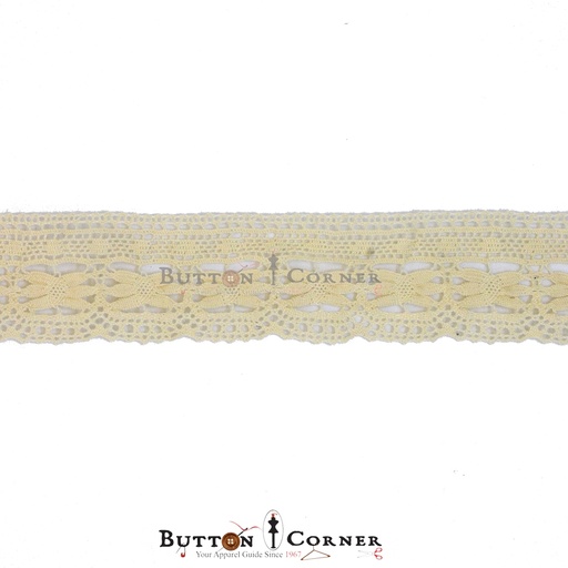 [CRL211 BEIGE] One Side Border Crochet Lace