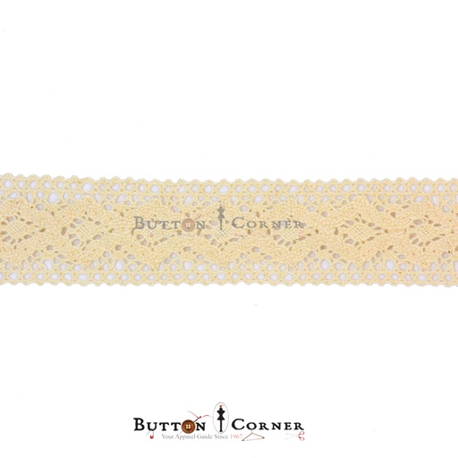 [CRL212 BEIGE] Double Side Border Crochet Lace