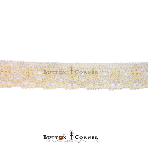 [CRL215 BEIGE] One Side Border Crochet Lace