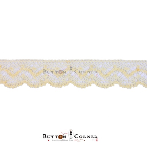 [CRL221 BEIGE] One Side Border Crochet Lace