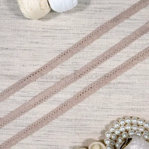 [CRL223 BEIGE] One Side Border Crochet Lace