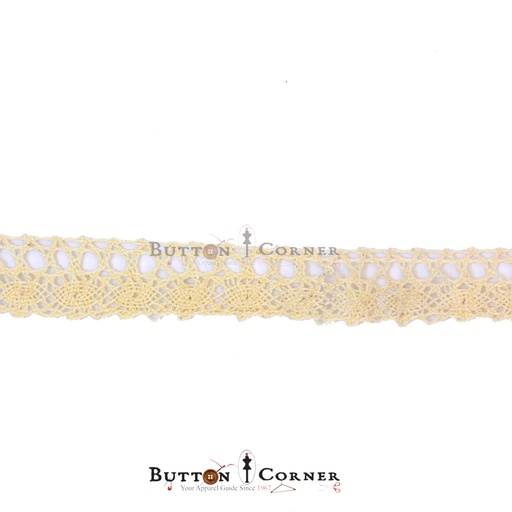 [CRL225 BEIGE] One Side Border Crochet Lace
