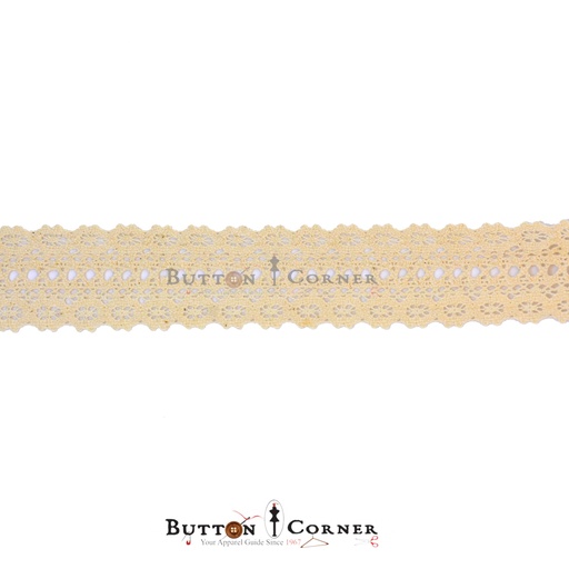 [CRL226 BEIGE] One Side Border Crochet Lace