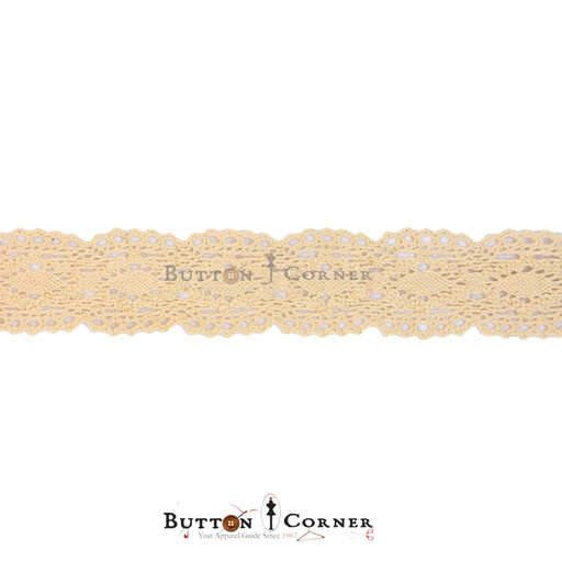 [CRL232 BEIGE] Double Side Border Crochet Lace