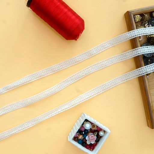 [CRL239 BEIGE] Double Side Border Crochet Lace