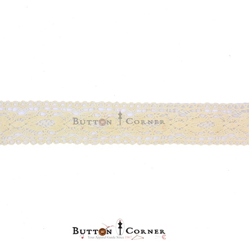 [CRL241 BEIGE] Double Side Border Crochet Lace