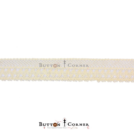 [CRL243 BEIGE] One Side Border Crochet Lace