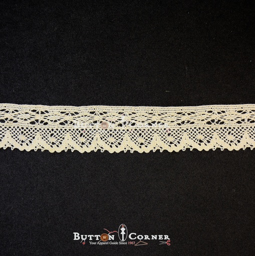 [CRL245 BEIGE] One Side Border Crochet Lace