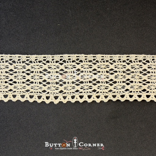 [CRL246 BEIGE] One Side Border Crochet Lace