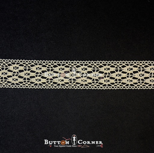 [CRL248 BEIGE] Double Side Border Crochet Lace