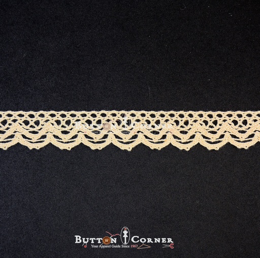 [CRL253 BEIGE] One Side Border Crochet Lace
