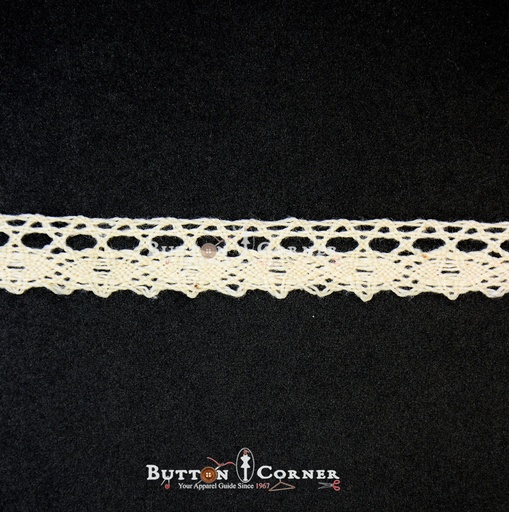 [CRL256 CREAM] One Side Border Crochet Lace