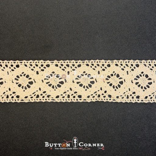 [CRL260 BEIGE] Double Side Border Crochet Lace