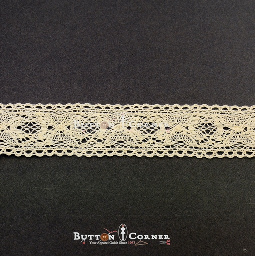 [CRL263 CREAM] Double Side Border Crochet Lace