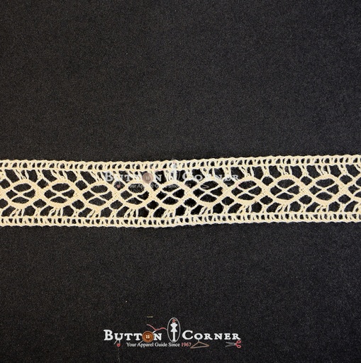 [CRL264 CREAM] Double Side Border Crochet Lace